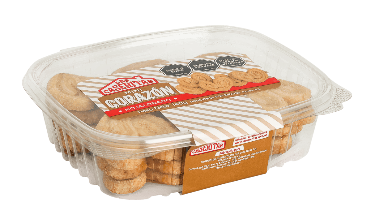 MINICORAZÓN HOJALDRE ESTUCHE X 140 G