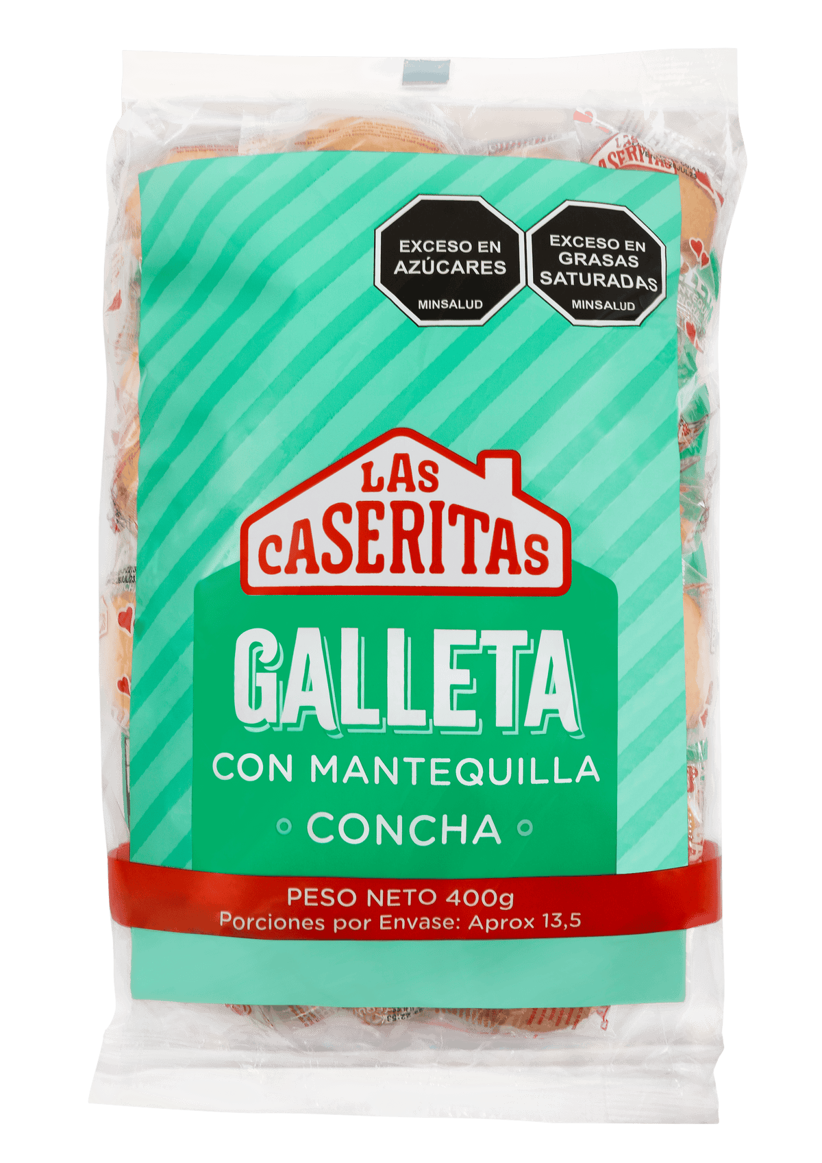 GALLETA CONCHA BOLSA X 400 G