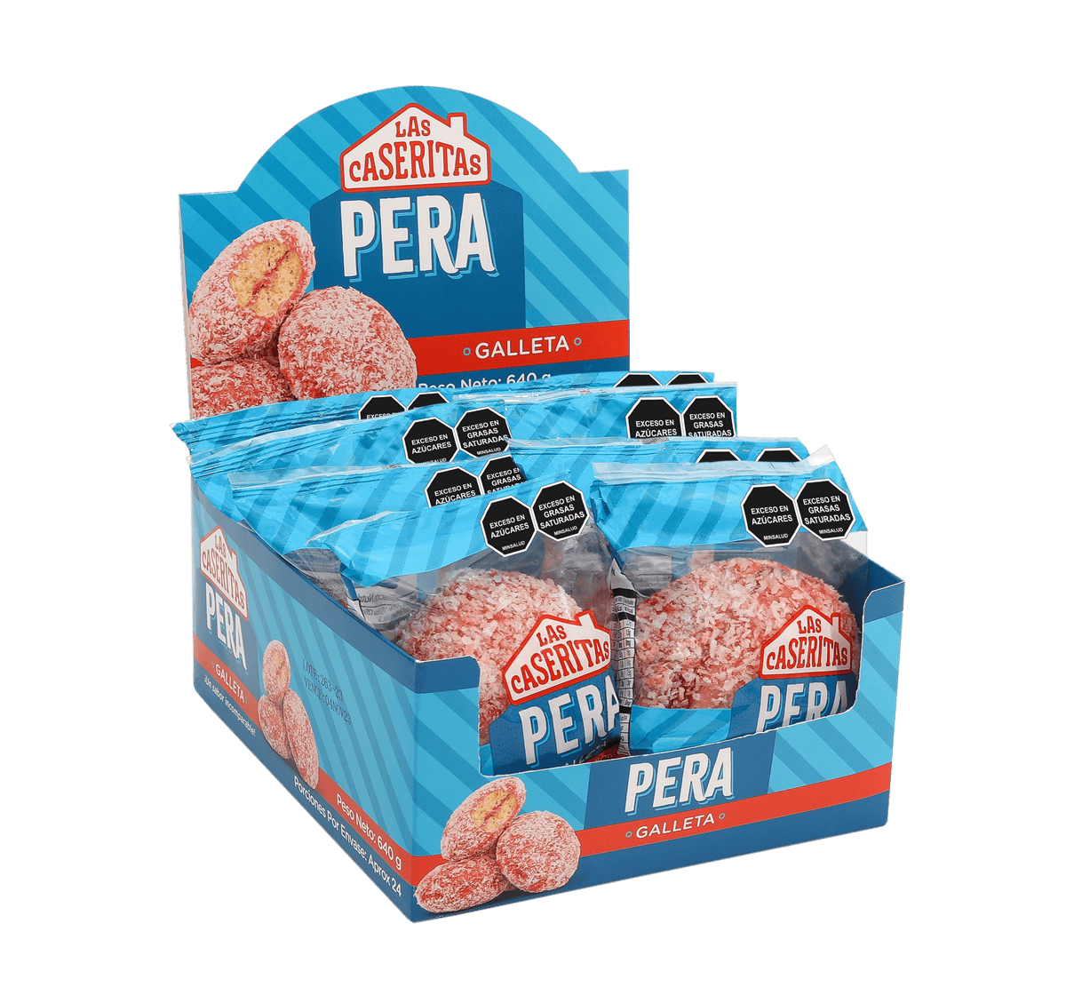 GALLETA PERA DISPLAY X 640 G