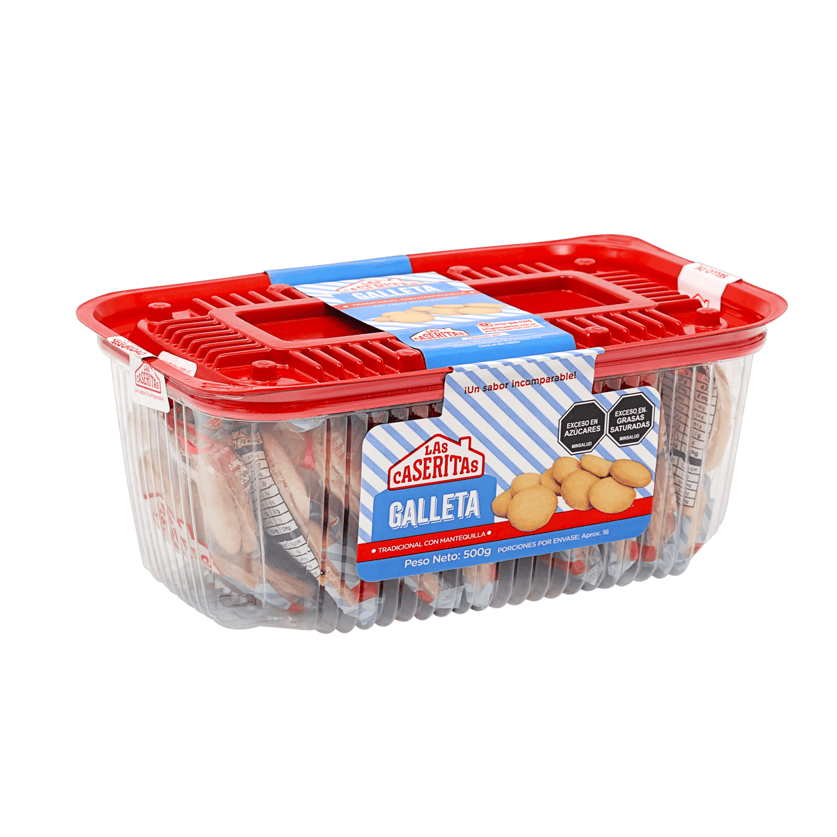 GALLETA DE MANTEQUILLA TRADICIONAL DOMO 10 X 10 UND X 500 G