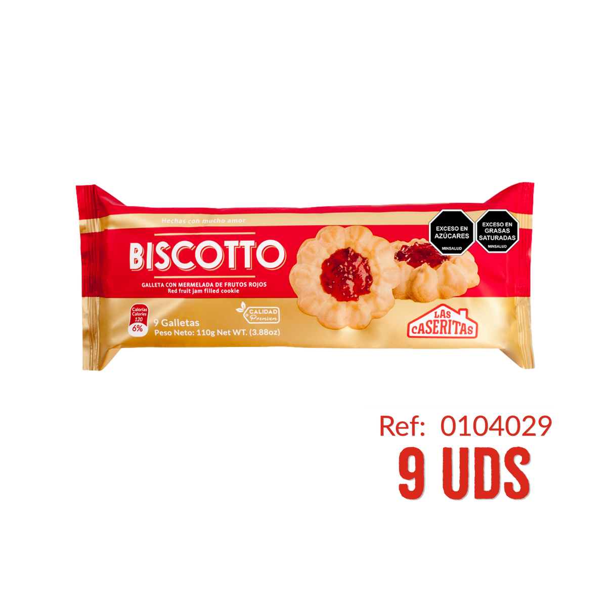 BISCOTTO FRUTOS ROJOS X 110 G