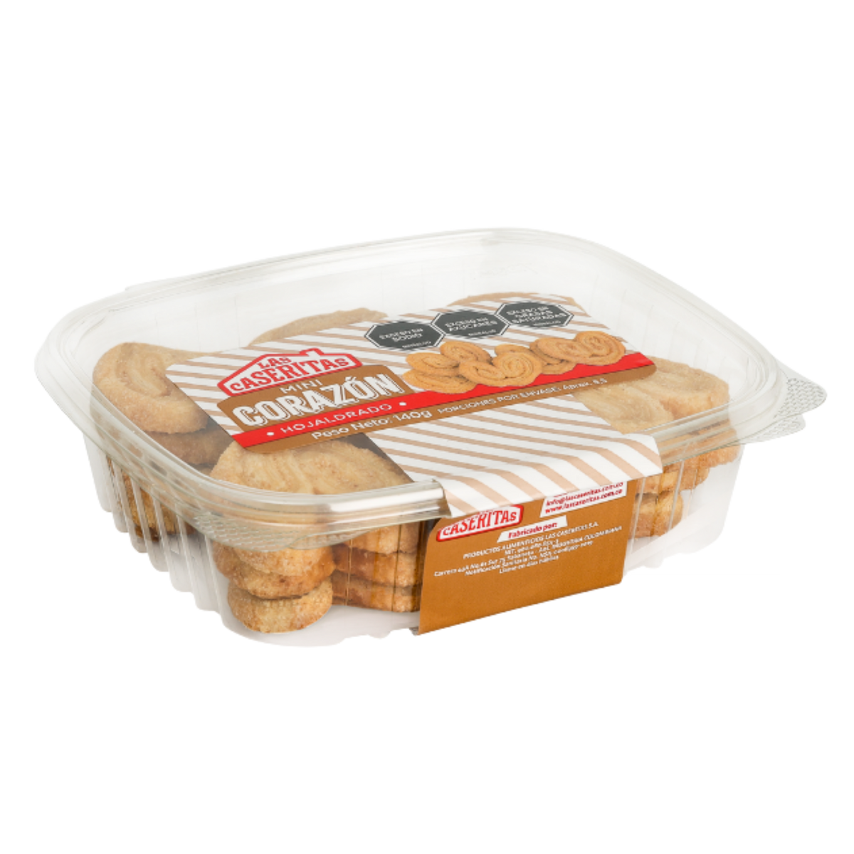 MINICORAZÓN HOJALDRE ESTUCHE X 140 G