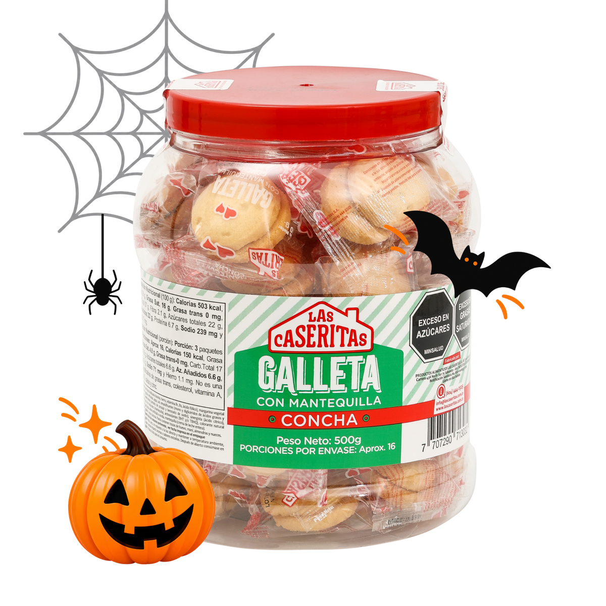GALLETA CONCHA BOMBONERA X 500 G