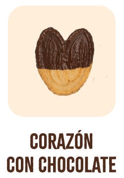 HOJALDRE CORAZÓN CON CHOCOLATE