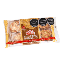 CORAZÓN HOJALDRE BANDEJA x 180 G