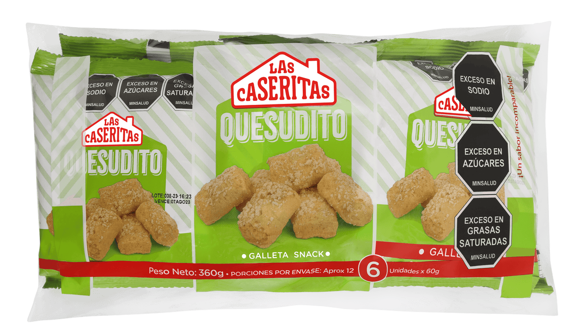 GALLETA QUESUDITO SNACKX 360 G