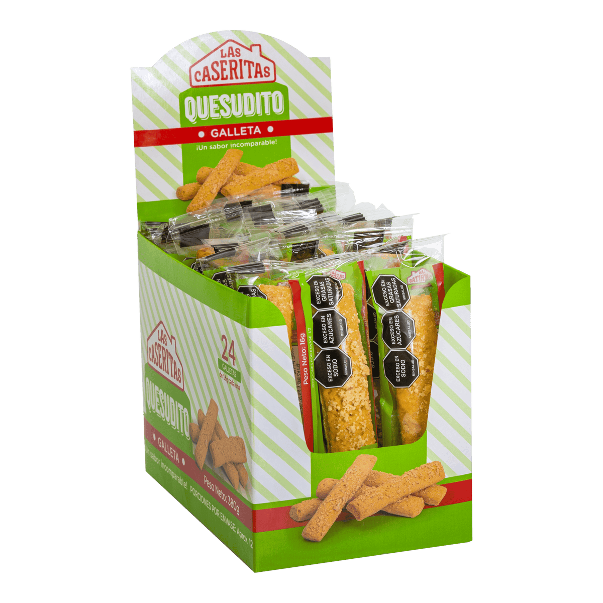 GALLETA QUESUDITO DISPLAY X 380 G