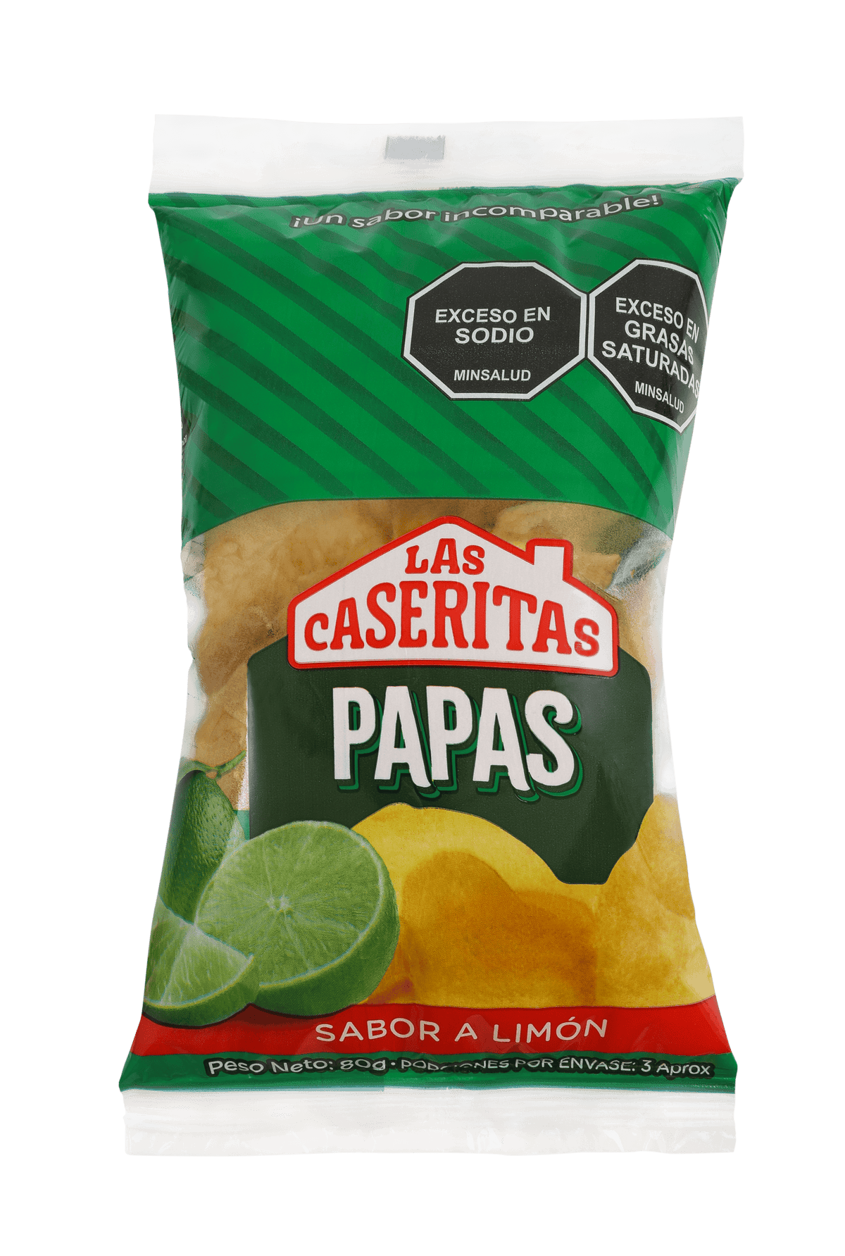 PAPITAS LIMÓN CASERITAS X 80 G