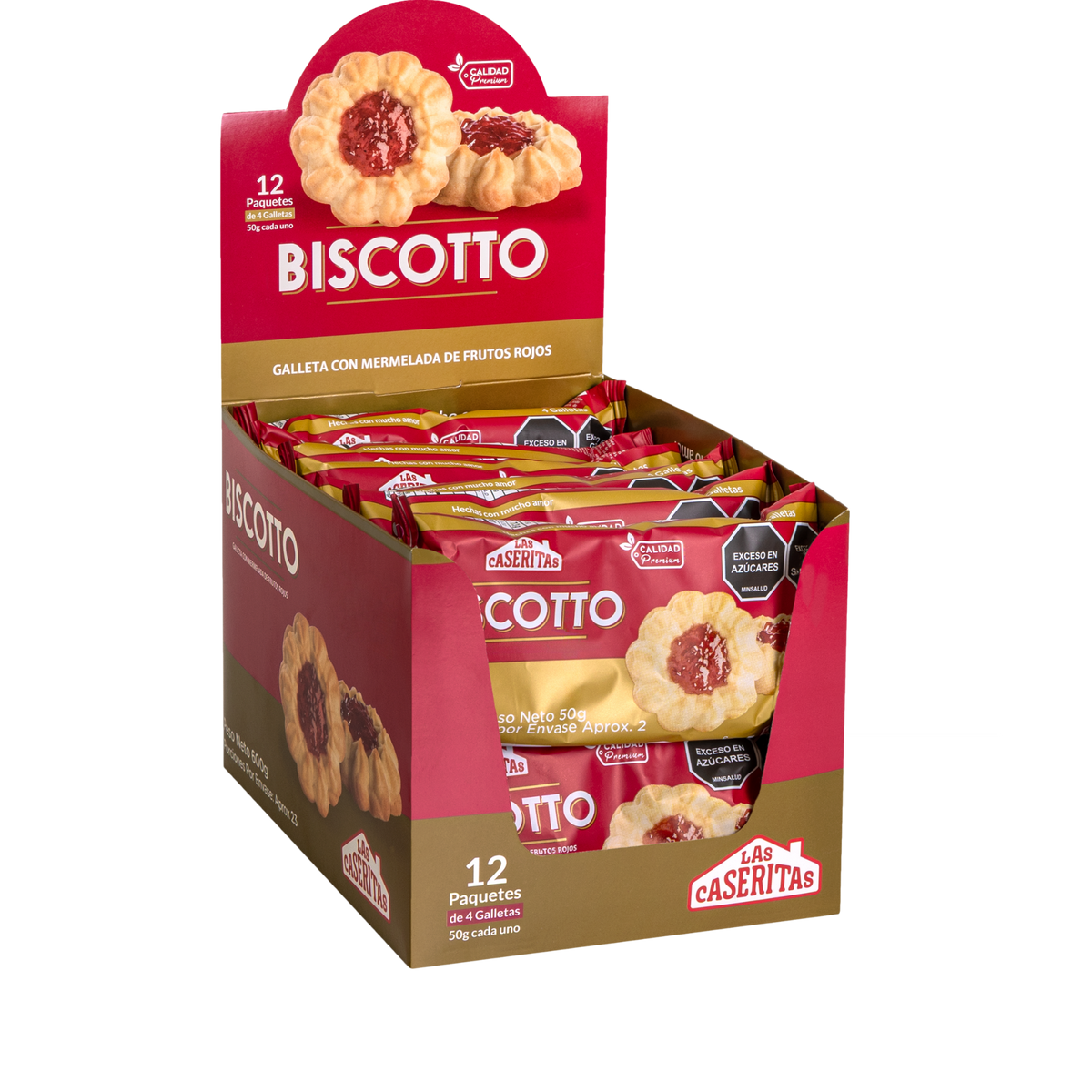 BISCOTTO FRUTOS ROJOSX 600 G