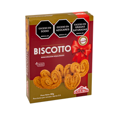 BISCOTTO MINICORAZÓN HOJALDRE X 80 G