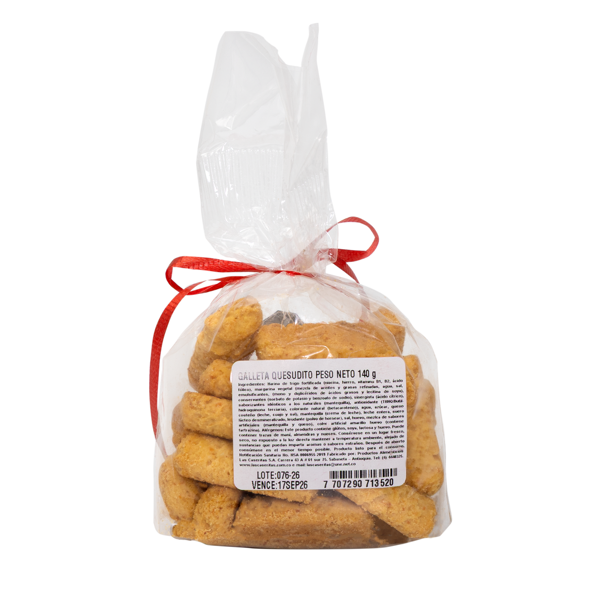 GALLETA QUESUDITO BOLSA X 140 G