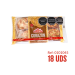 CORAZÓN HOJALDRE BANDEJA x 180 G