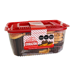 CORAZÓN HOJALDRE CON CHOCOLATE DOMO X 900 G