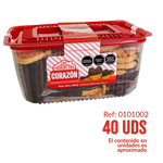 CORAZÓN HOJALDRE CON CHOCOLATE DOMO X 900 G