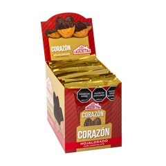CORAZÓN HOJALDRE CON CHOCOLATE DISPLAY X 300 G
