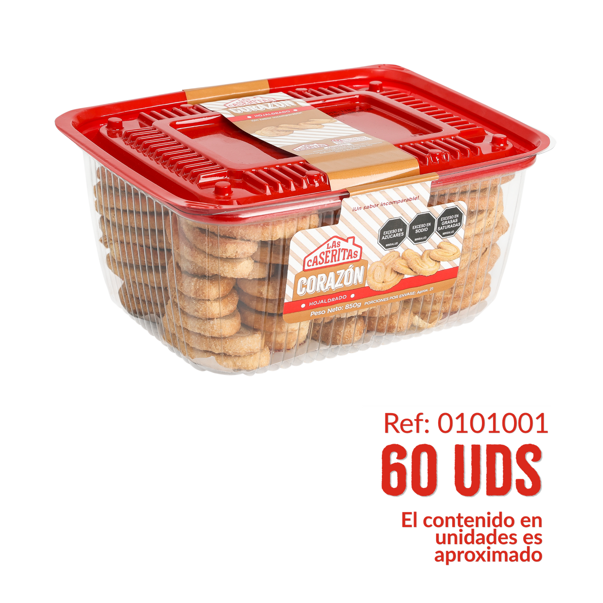 CORAZÓN HOJALDRE DOMO X 850 G
