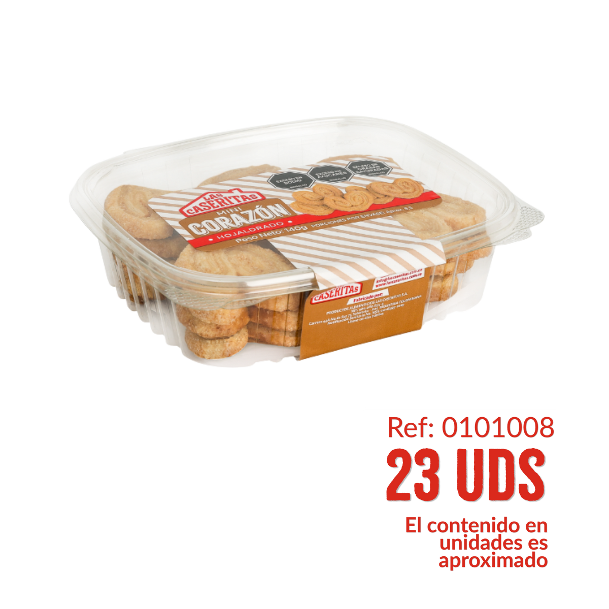 MINICORAZÓN HOJALDRE ESTUCHE X 140 G