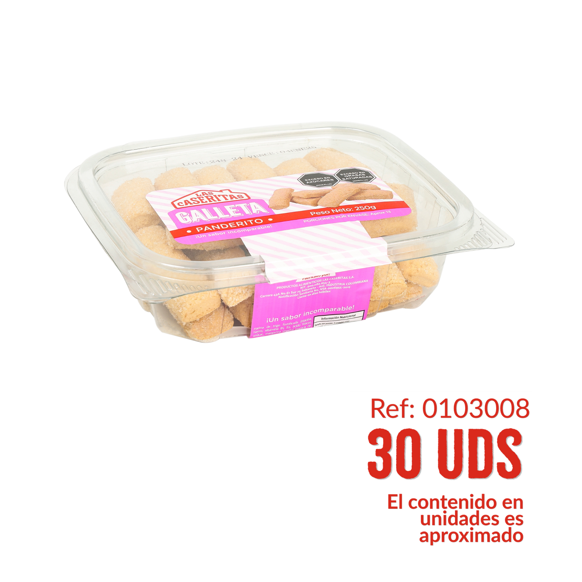 GALLETA PANDERITO ESTUCHE X 250 G